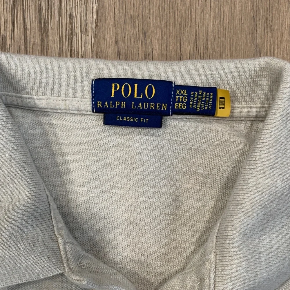 Polo by Ralph Lauren Men's Light Heather Gray Short Sleeve Polo Size XXL - Picture 2 of 11